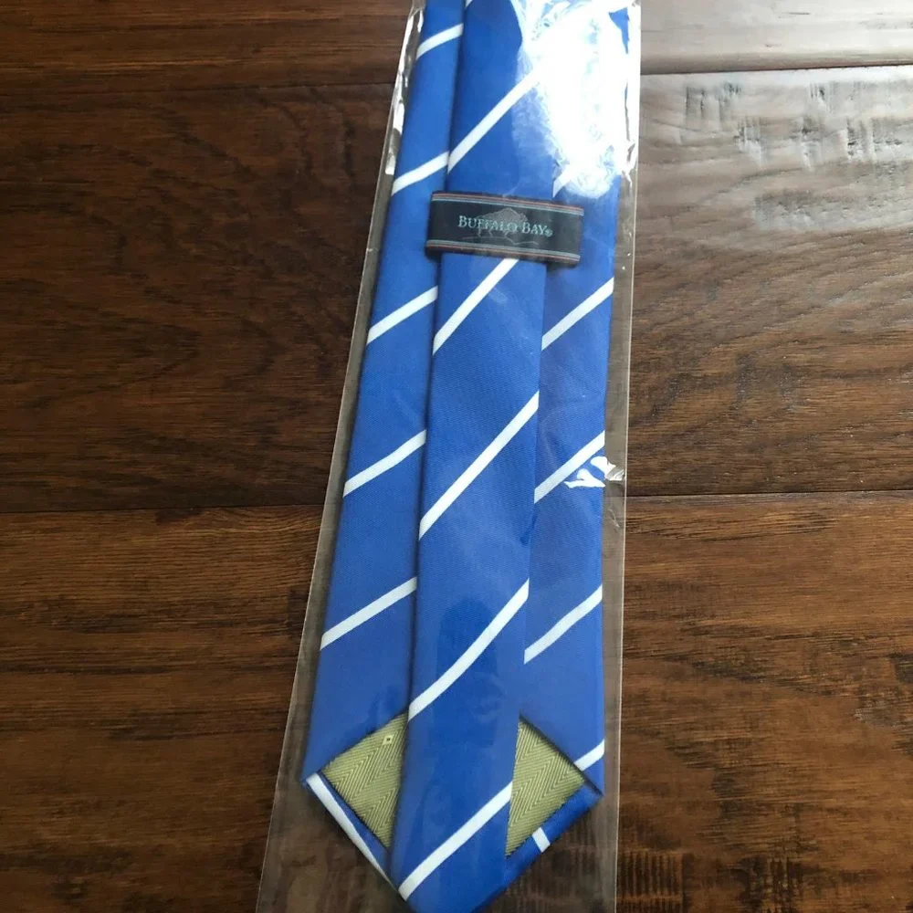 Facebook blue and white striped tie new - Picture 4 of 5